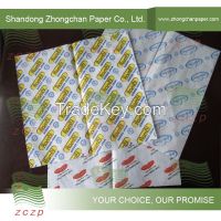 30gsm, 37gsm PE Coated Burger Wrapping Papers, Sandwich Paper, Fast Fo