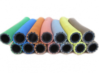 Colorful rubber oil and fuel hose