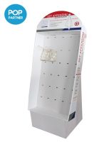 Plastic hooks Cardboard Floor Stand