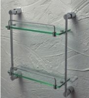 Two-layer glass shelf