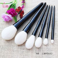 New 6pieces Rose Gold color wood professional makeup brush set, 6pcs Cosmetic Brushes kits