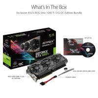 ASUS ROG-STRIX-GTX1080TI-O11G-GAMING GeForce 11GB OC Edition VR Ready 5K HD Gaming HDMI DisplayPort DVI Overclocked PC GDDR5X Graphics Card