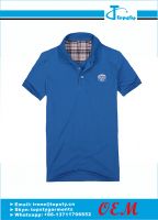 Customized promotional polo shirts with embroidered logo