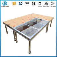 Aluminum Alloy Assembly Acrylic Portable Stage For Concert Birthday DJ Party