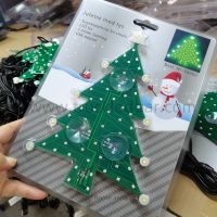 christmas gift tree led light pin up glass surface x'mas TREE led bar