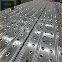 China manufacture Tianjin scaffolding perforted standard galvanized steel plank with hook