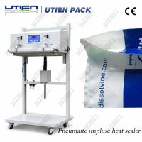 Pneumatic heat sealer sealing machine for plastic aluminum bags