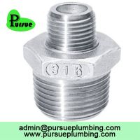 stainless steel male thread reducing nipple China supplier