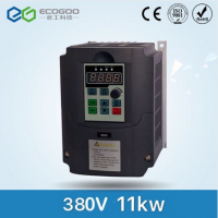 11KW 15HP 400HZ VFD Inverter Frequency converter single phase 220v input 3phase 380v output 24A for 10HP motor