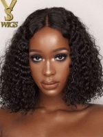 YSwigs Human Hair Wigs Brazilian Virgin Hair Lace Front Wig For Black Women