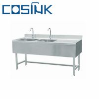 High-end moulded 201 304 Commercial kitchen stainless steel sink