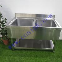 China manufacture undershelf moulded 201 304 restaurant stainless steel kitchen sink