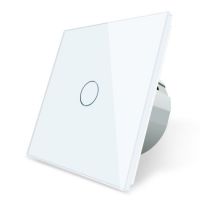 Toughened Glass 1gangs 1way Wall Light Touch Switch SW-T01-01-EUW