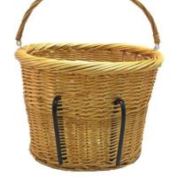 Bicycle Installed Wicker Basket with Handle