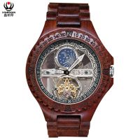 XINBOQIN Factory Wholesale Wooden Waterproof Men&#039;s Automatic Mechanical Watch Custom Logo Small Order