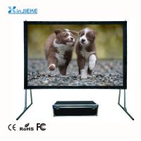 Fast Fold Projection Screen, Foldable Projector Screen for Home Theater, Movie