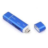 Micro Usb type-c chip card reader smart reader writer OTG 3 in 1