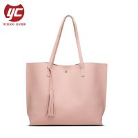 Popular Design Semi-PU Women Shopper in Low Price