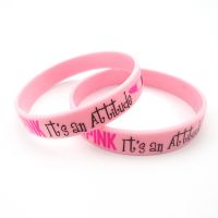 Custom logo printed silk printing cheap silicone bracelet rubber wristband