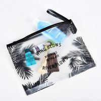 Custom Zipper Fashion Clear PVC Waterproof Women Cosmetic Bag