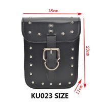 Highly Durable Leather Tail Bag Saddle Bag for Motorcycles