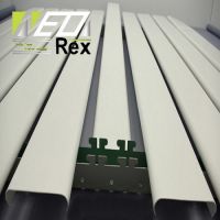 Aluminum Baffle Ceiling Strips Linear Aluminum False Ceiling Suspension 84R