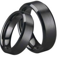  Black Tungsten Carbide Ring - TG1645 