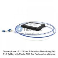 1x4 Fiber Polarization Maintaining(PM) PLC Splitter Slow Axis with Plastic ABS Box Package