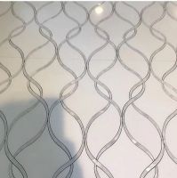 water jet marble mosaic wall tile