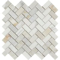 Herringbone marble mosaic 