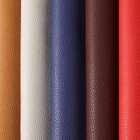 Classic Litchi Pattern OEM new product PUPVC coated synthetic leather for furniture, sofa.