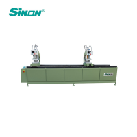 Double Corner welding upvc window making machine