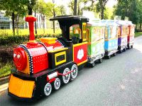 Sightseeing Train Electric Tourist Train，قطار أطفال，قطار للتسوق