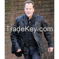 24 Live Another Day Jack Bauer Black Leather Jacket