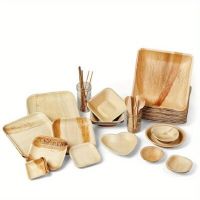 ARECA PALM PLATE ROUND AND SQUARE