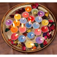 PREMIUM TEALIGHT CANDLES / SLOW BURNING / READY TO USE IN SPA WELLNESS HOTELS AND MEDITATION KITS