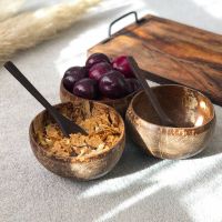 HANDCRAFTED NATURAL COCONUT SHELL BOWL / ECO