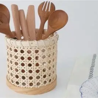 PREMIUM RATTAN KITCHEN TOOLS ECO FRIENDLY