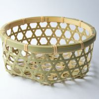 TRADITIONAL HANDWOVEN BAMBOO BASKET FOR MARKET