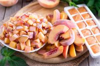   Frozen Yellow Peach Slices IQF  Gently Processed for Smoothies & Beverages