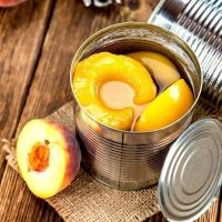 FRESH CANNED PEACH SLICES IN LIGHT SYRUP - OEM BRAND AVAILABLE
