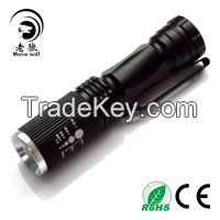 Hot selling Rechargeable outdoor zoomable led mini flashlight