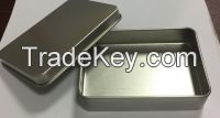 Rectangular metal tin box