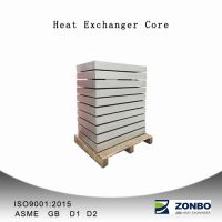 Aluminum plate fin heat exchanger core 