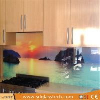 6mm Low Iron Toughened Printed Kitchen