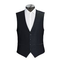 Black Adjustable Fit Twill Business Suit