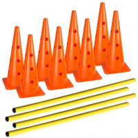 soccer football basketball speed agility training hurdle cones set