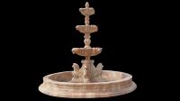 Garden Lion Sculpture Fountain Stone Water