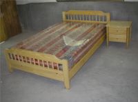wooden bed
