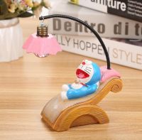 Creative resin crafts table dÃ©cor Doraemon design LED pendant lamp